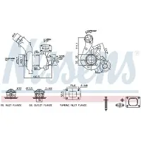 Nissens Lader, Aufladung 93702 für Fiat MITSUBISHI