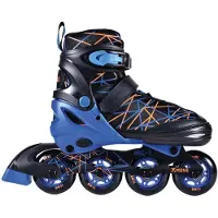 Möve inline skates : stripes zwart blauw (562410) maat 38 41