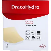 Dräco Dracohydro Hydrokoll.Wundauflage 10x10 cm 10 St Verband