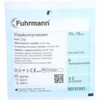 Fuhrmann Vlieskompressen steril 10x10 cm 4fach 50x2 St Kompressen