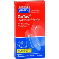 Gothaplast Gotac HydroGel-Pflaster 2 Größen 8 St Pflaster