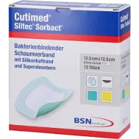 Bsn CUTIMED Siltec Sorbact PU-Verb.12,5x12,5 cm 12 St.