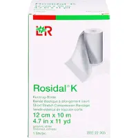 Lohmann & Rauscher GmbH & Co. KG Lohmann & Rauscher Rosidal K Kurzzugbinden, cremefarben, 10 m - 1 Stück, einzeln in Faltschachtel, Maße: 12 cm x 10 m 1 St