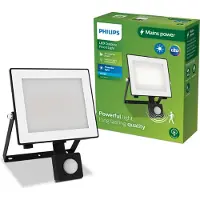 Philips Wandleuchten Lois, 30 W, Wandbeleuchtung für den Außenbereich, Schwarz, Metall, IP65, Garten, Terrasse, I