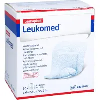 Leukomed Wundverband, steriles Pflaster, 5 x 7,2 cm (1 x 50 Stück) 50 St