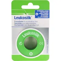Leukosilk 2,5 cmx5 m Blisterkarte 1 St Pflaster