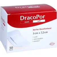 Dräco Dracopor Wundverband 5x7,2 cm steril 50 St Pflaster