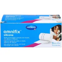 Hartmann silicone Fixiervlies 10 cmx2 m 1 St Pflaster