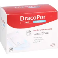 Dräco Dracopor waterproof Wundverband 5x7,2 cm steril 50 St Pflaster