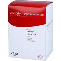 Dr. Ausbüttel & Co. GmbH Schlitzkompressen Vlies 5x5 cm steril 4f 25X2 St