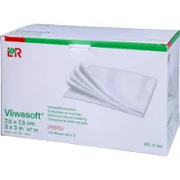 Lohmann & Rauscher GmbH & Co. KG Lohmann Rauscher Vliwasoft Vliesstoffkompresse 6 - fach steril 50 x 2 Stück - 7,5 x 7,5 cm 50X2 St
