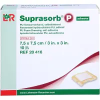 Lohmann & Rauscher SUPRASORB P PU-Schaumv.7,5x7,5cm selbstklebend, 10 St VER
