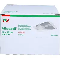 L&R Vliwazell Saugkompressen 10x10 cm steril