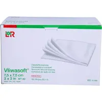 Vliwasoft Vlieskompressen steril 7,5x7,5 cm 6l. 50x2 St Kompressen