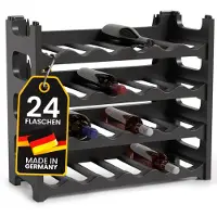 Gardissimo Weinregal Flaschenregal Regal für 24 Flaschen anthrazit