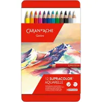 Caran d'Ache aquarellstifte supracolor II mehrfarbig 12 Stück