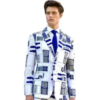 Opposuits R2-D2 Jackett - slim-fit Sakko für Karneval