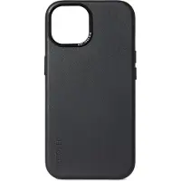 Decoded Leather Backcover für iPhone 15 Plus Black