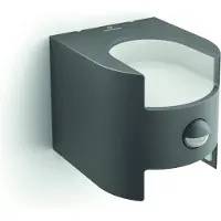 Philips myGarden Grass Wandleuchte, 4,25W, Wandbeleuchtung für den Außenbereich, Anthrazit, Weiß, Aluminium, IP44, Garten, Terrasse, II