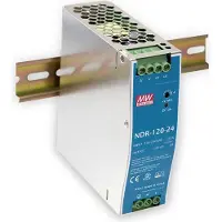MEAN WELL NDR-120-12, 120 W, 115 - 230 V, 47 - 63 Hz, 1.3 A, 16 ms, 85,5%