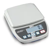 Kern Laborwaage EMS 6K1, Ablesbarkeit 1 g, Wägebereich 6 kg, großes LC-Display, B 200 x T 280 x H 65 mm, Kunststoff, weiß