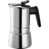 Pedrini EDELSTAHL ESPRESSOKOCHER für 4 Tassen Induktion Espresso Maker Espressokanne