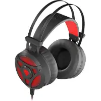 Genesis Neon 360 Headset kabelgebundenes Kopfbügel-Gaming Schwarz, Rot