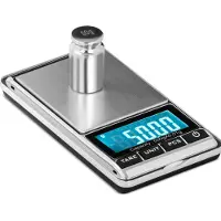 Steinberg Systems Digitale Taschenwaage - 500 g - 0,05 g / 200 g - 62 x 54 mm - Kunstlederetui