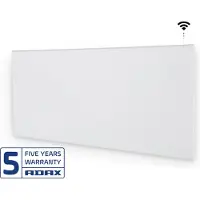 Adax Neo varmepanel med Wifi, 1200W, 230V, hvid, H: 327 mm, L: 984 mm