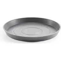 Ecopot's Blumentopfuntersetzer "ROUND SAUCER Grey", BxTxH: 44,5x44,5x3,5 cm