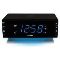 Blaupunkt CR55CHARGE, Uhr, Digital, FM, PLL, LED, Schwarz, DC / Batterie