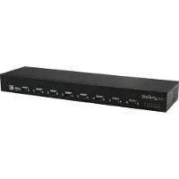StarTech.com .com 8 Port USB auf Seriell Adapter Hub, USB 2.0, Seriell, Schwarz, Aluminium, 36 W, 100 - 240 V
