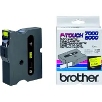 Brother Schriftband TX-641 (18 mm, schwarz auf gelb)