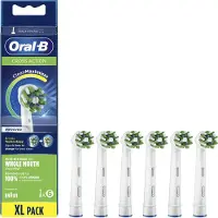 Oral-B CrossAction 80339345, 6 Stück(e), Blau, Grün, Weiß, 3 Monat( e), Deutschland, , alle elektrische tandenborstels, behalve Pulsonic