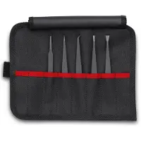 Knipex 92 00 05 ESD, Schwarz, Flach, Spitz, Geschwungen, Gerade, 123 g, 5 Stück(e)