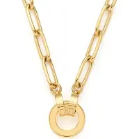 Leonardo Damen-Kette Edelstahl Leonardo Gelbgold