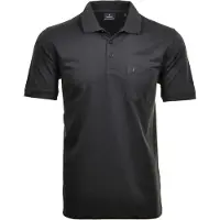 Ragman Herren Poloshirt - Oberteil, Softknit-Polo, Baumwollmischung, Brusttasche, Knopfleiste, kurz, einfarbig