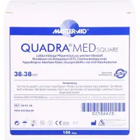 Quadra MED square 38x38 mm Strips Master Aid 100 St Pflaster