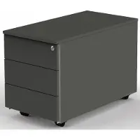 Kerkmann Rollcontainer, 3 Schbe, anthrazit