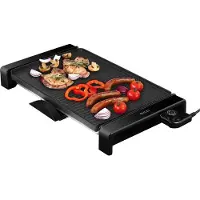 Ecg EG 2011 Dual XL | Elektrischer Tischgrill | Doppelgrillplatte | 4 – 8 Personen | Große XXL-Grillfläche (48 x 32 cm) | 2000 W |