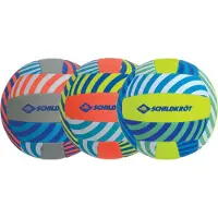 Schildkröt Ball Neopren Beachvolleyball, Größe 5, Ø 21 cm, normale Größe, farblich sortiert, griffige textile Oberfläche, salzwasserfest, ideal für Strand & Garten, 970285