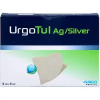 Urgo GmbH Urgotül Silver 5x5 cm Wundgaze 10 St