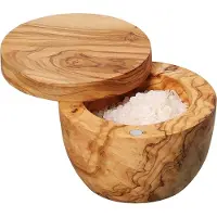 Zassenhaus Salzbehälter, Olivenholz, Ø 9,5 x 7 cm