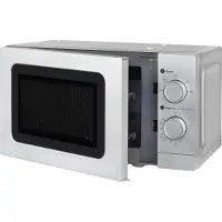 Exquisit WP700J17-3si, Arbeitsplatte, 20 l, 1050 W, Silber, Knopf, Links