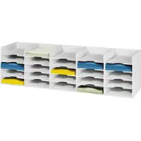 PaperFlow Sortierstation, DIN A4, Polystyrol, für Schränke, 25 Fächer, B 1120 x T 304 x H 313 mm