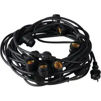 Kanlux S.A. GRL Lichtgirlande E27 Schwarz 15x IP44 35758