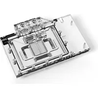 Alphacool Eisblock Aurora Acryl GPX-N RTX 4090 Founders Edition mit Backplate - Wasserblock + Rückenplatte - Acryl - Aluminium - Schwarz - Silber - Transparent - 1/4 Zoll - 3-polig - Grafikkarte