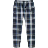 Schiesser Pyjamahose "Mix + Relax", Herren, Gr. 58, N-Gr, blau (914, sonstiges), Web, Obermaterial: 100% Baumwolle, bequem lang, Hosen Pyjamahose, funktionale Knopfleiste, Bindeband, seitliche Taschen