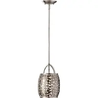 Elstead Lighting Elstead Zara Hängeleuchte E27 Gebürsteter Stahl