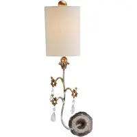 Elstead Lighting Tivoli Wandleuchte silber, creme Flambeau FB-TIVOLI-W1-SV